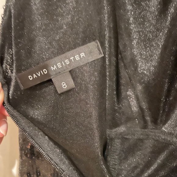 David Meister Black Sequin Dress - Picture 4 of 5